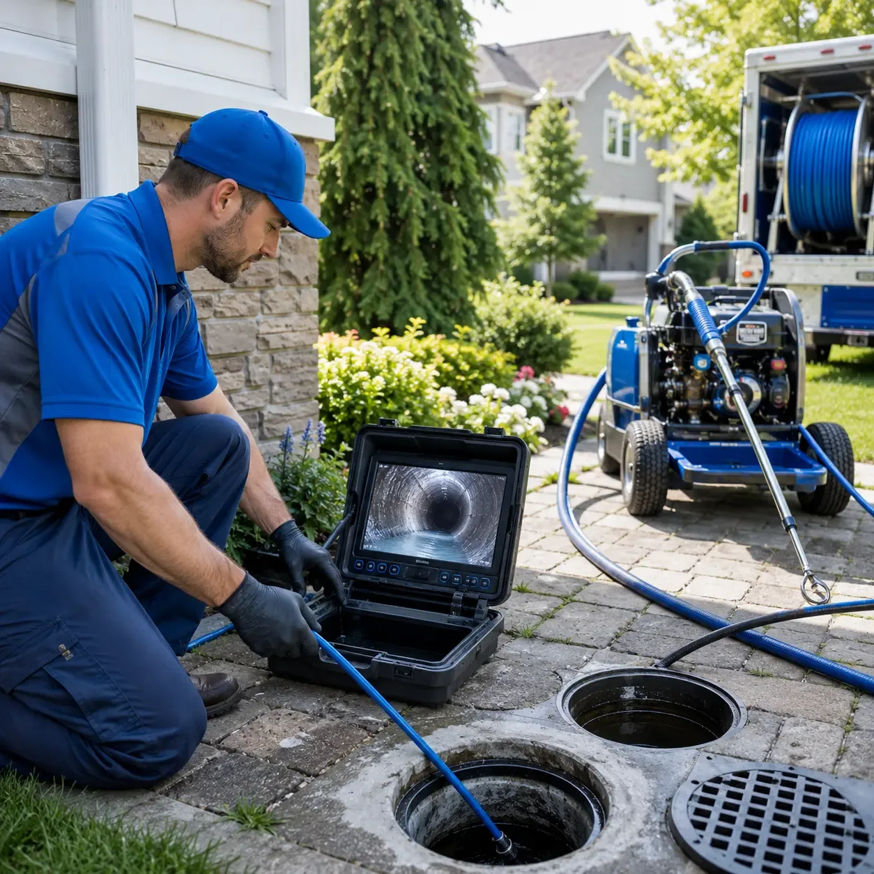 Outdoor drain cleaning professionals serving West Davenport, NY